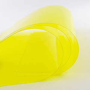 Panel de tablero de PVC amarillo transparente premium para construcci&oacute;n 