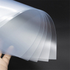 Hoja de PVC transparente r&iacute;gida de pl&aacute;stico mate con pel&iacute;cula protectora