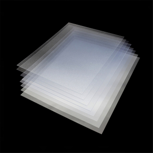 Hoja de PVC transparente r&iacute;gida de pl&aacute;stico mate con pel&iacute;cula protectora